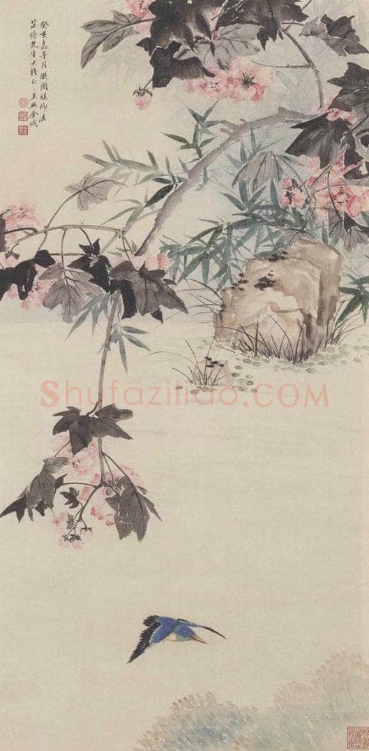 1923年 金城 《花卉图》 书画作品