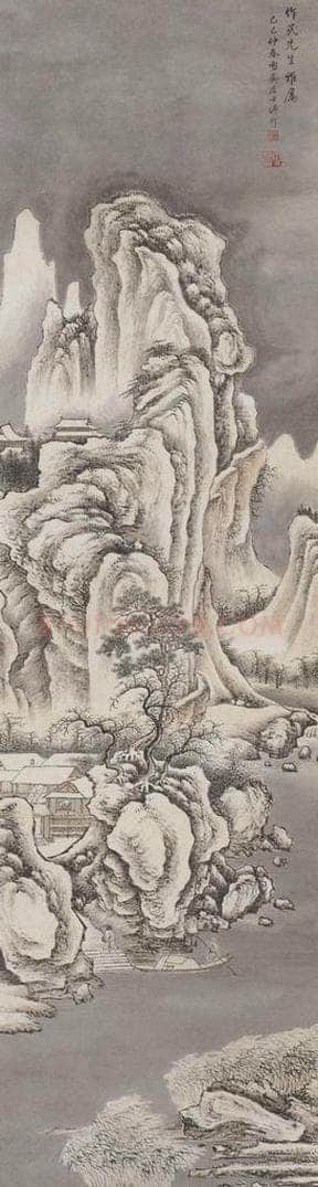 1929年 傅伒 《雪中访戴图》 书画作品