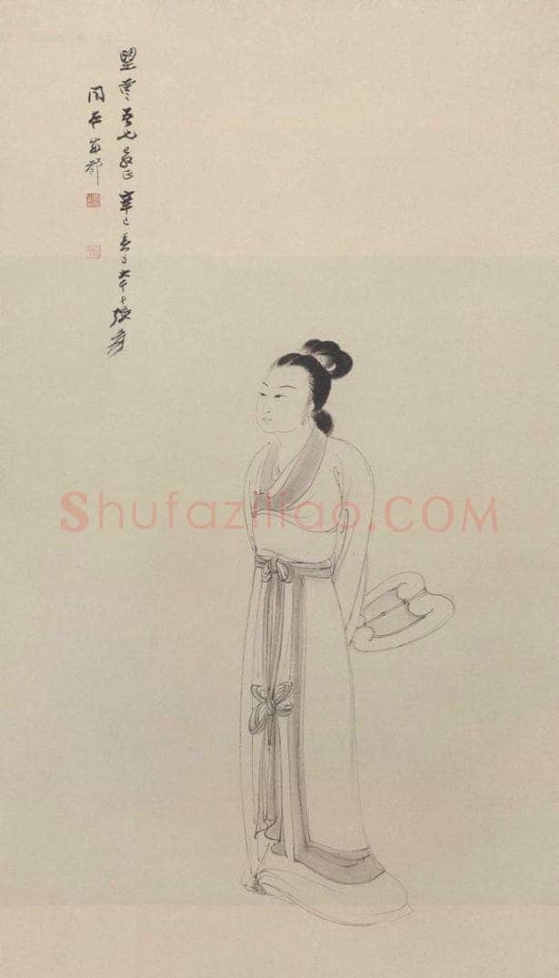 1941年 张大千 《仕女图》 书画作品