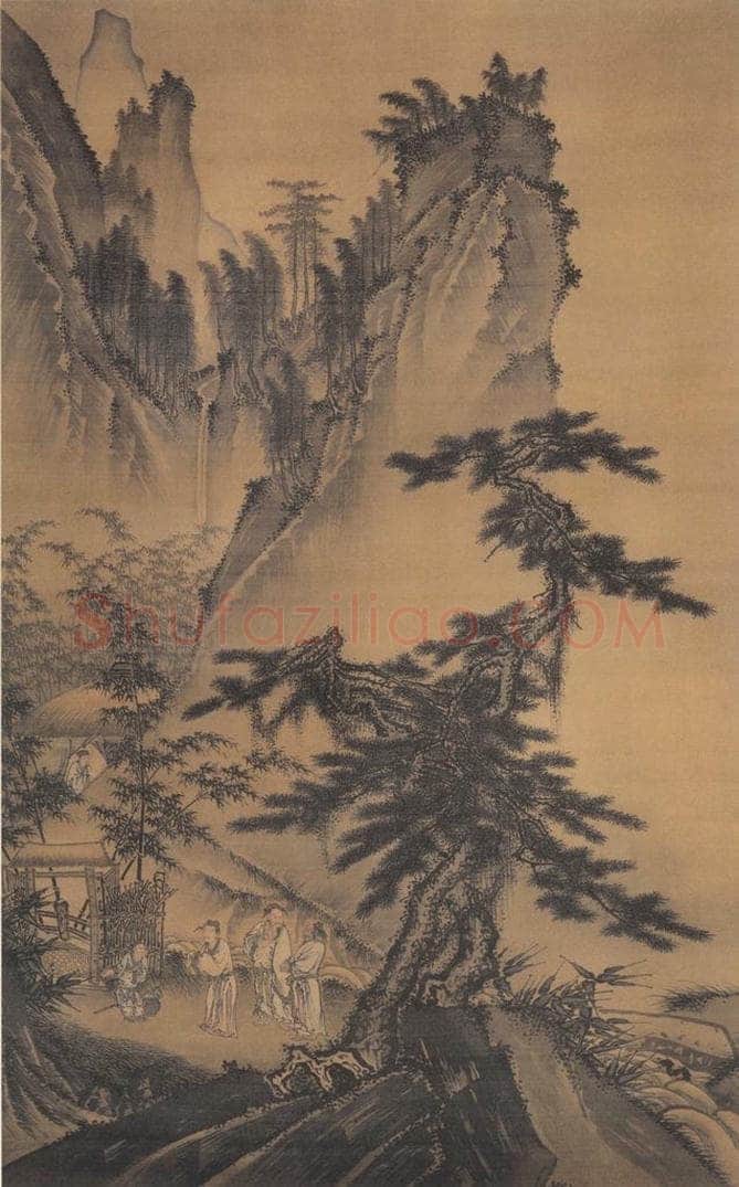 明代 戴进 《三顾茅庐图》 书画作品