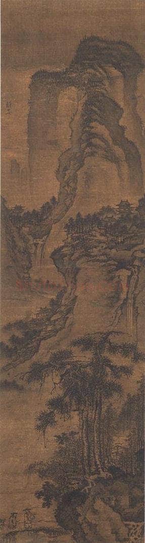 明代 戴进 《山水图》 书画作品
