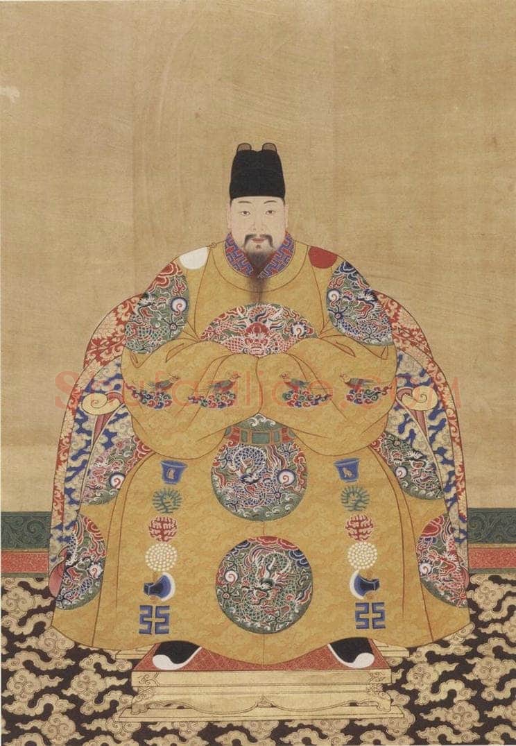 明代 不详 《明兴献王朱祐杬像》 书画作品