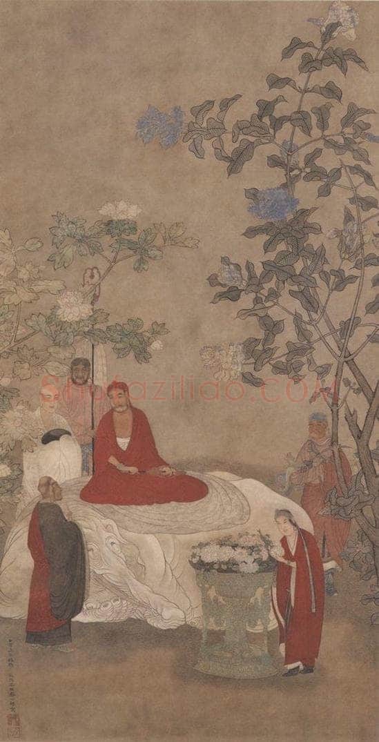 明代 吴彬 《佛像图》 书画作品