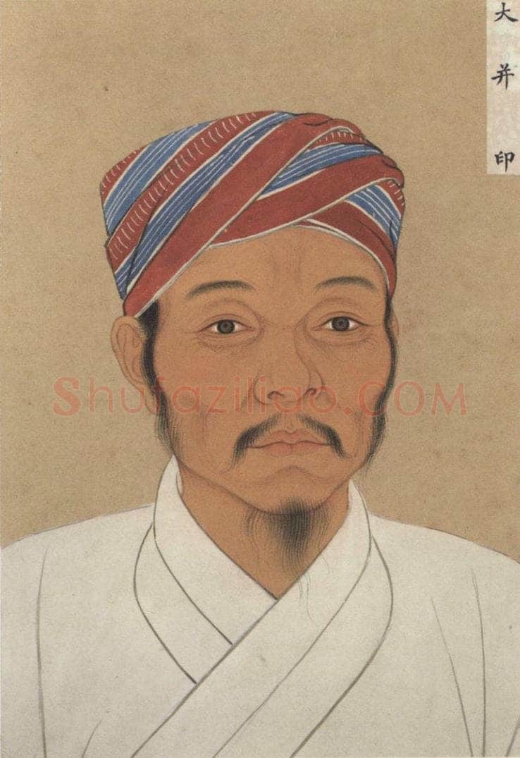 明代 不详 《少数民族像》 书画作品