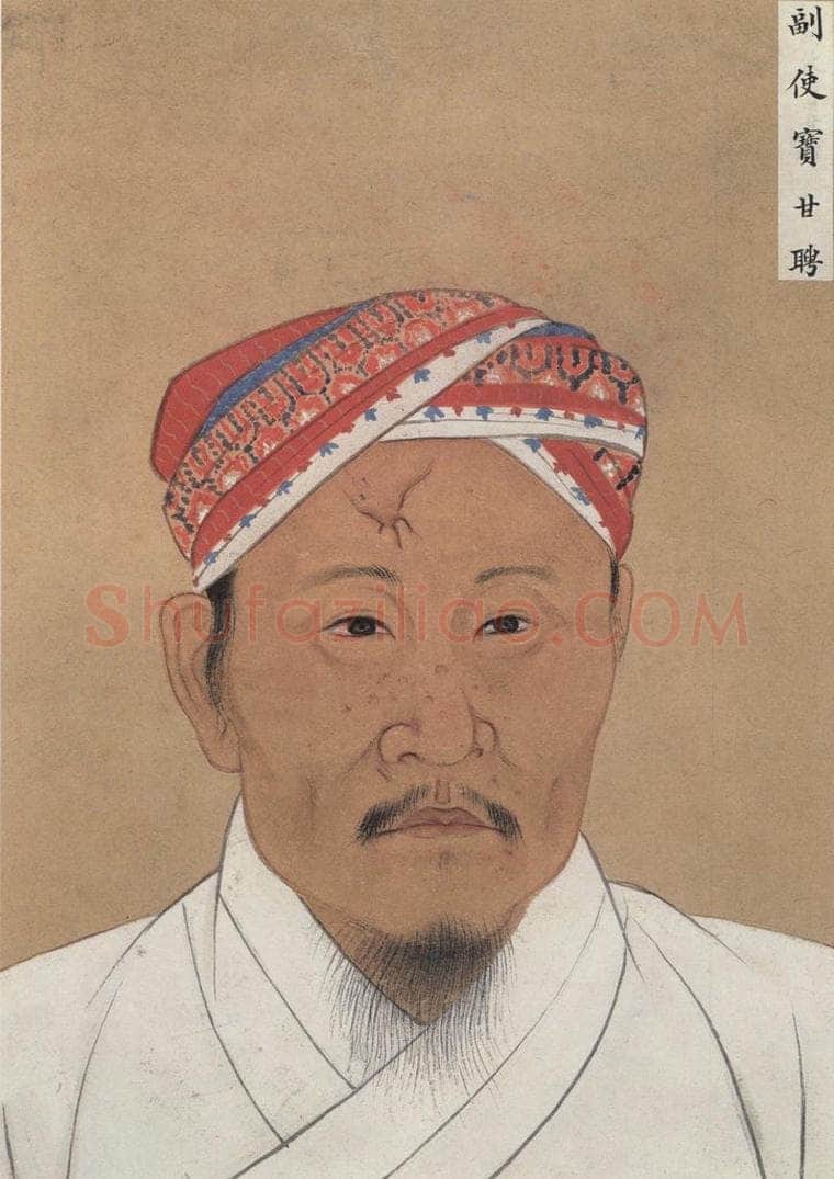明代 不详 《少数民族像》 书画作品