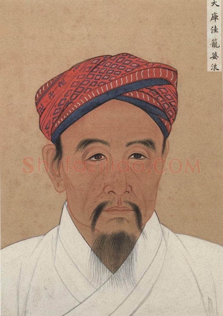 明代 不详 《少数民族像》 书画作品