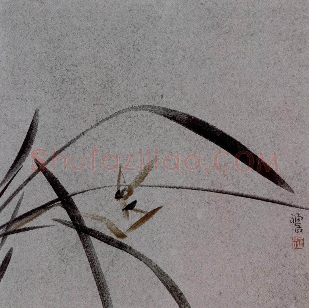 2007年 杨福音 《兰花册页》 书画作品