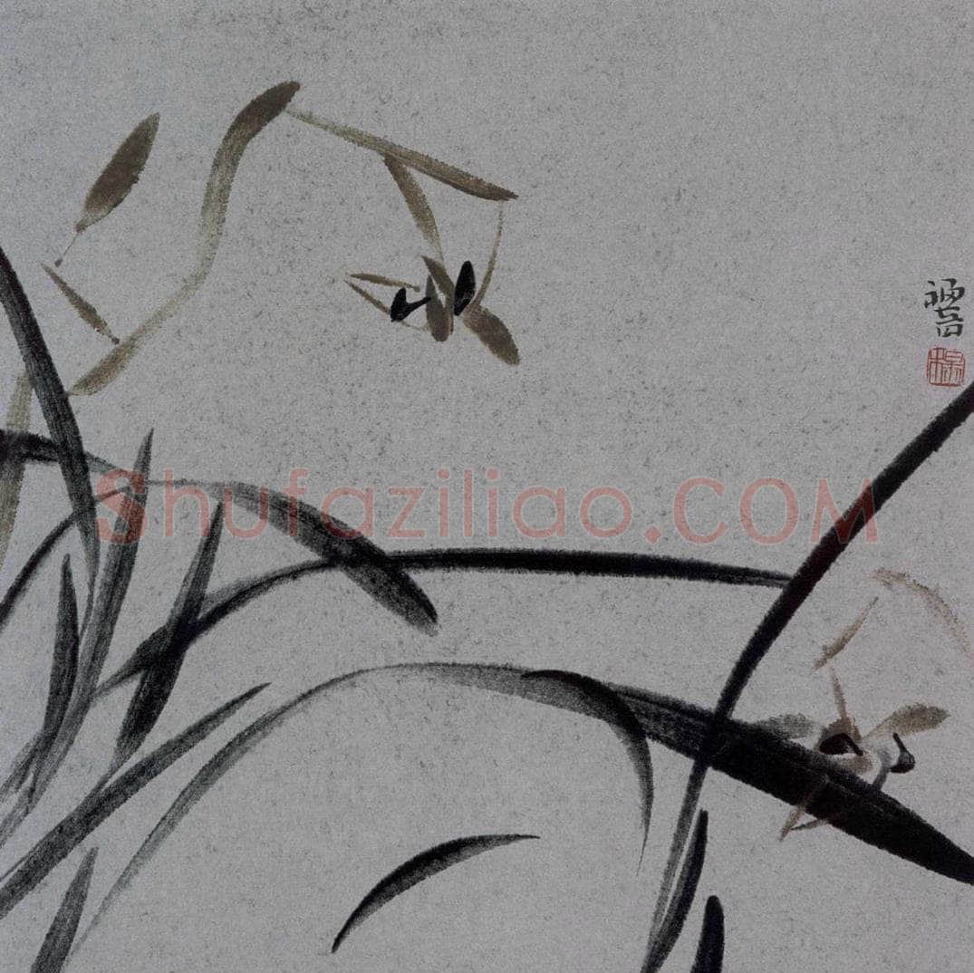 2007年 杨福音 《兰花册页》 书画作品