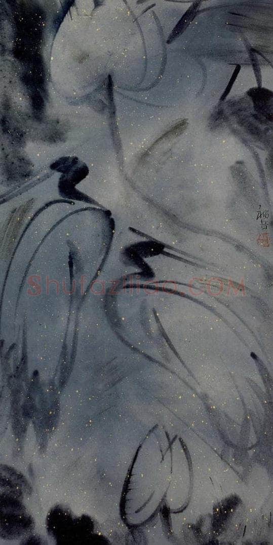 2005年 杨福音 《双棲图》 书画作品