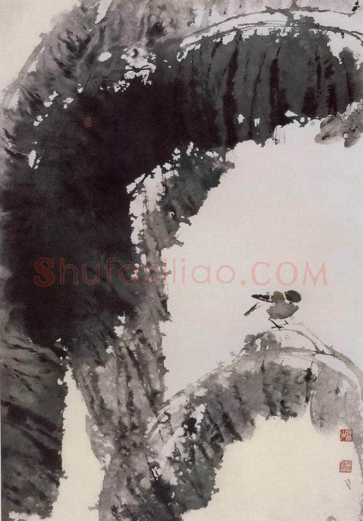 1986年 王之海 《雪中芭蕉》 书画作品