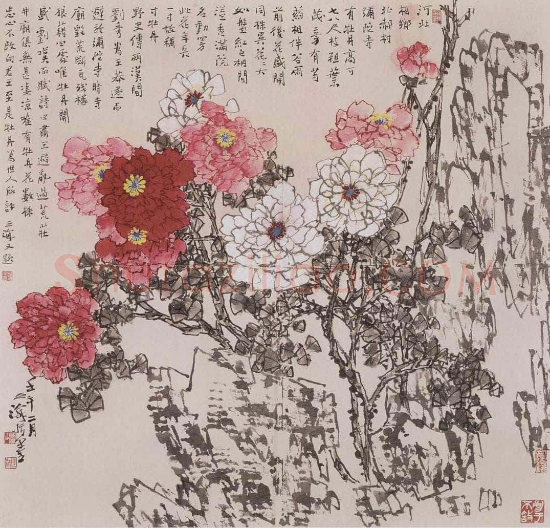 2002年 王之海 《柏乡春色》 书画作品