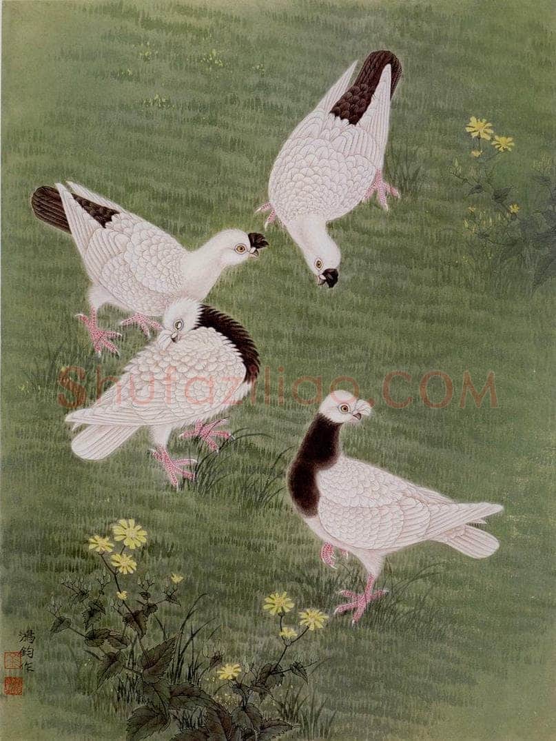 1985年 金鸿钧 《暖阳》 书画作品