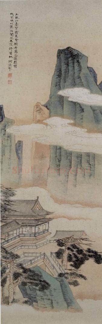  何海霞 《玉观仙台》 书画作品