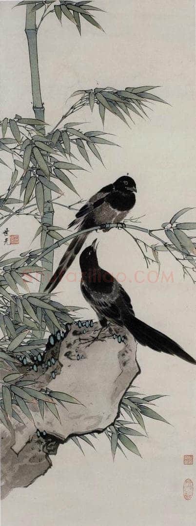 田世光 《花鸟》 书画作品
