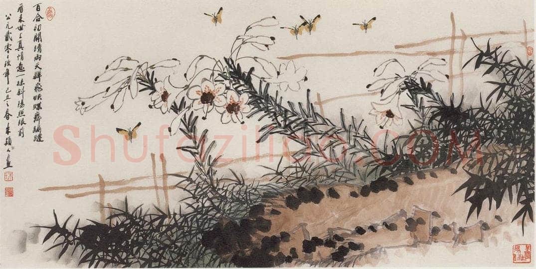 2009年 朱颖人 《一抹斜阳》 书画作品