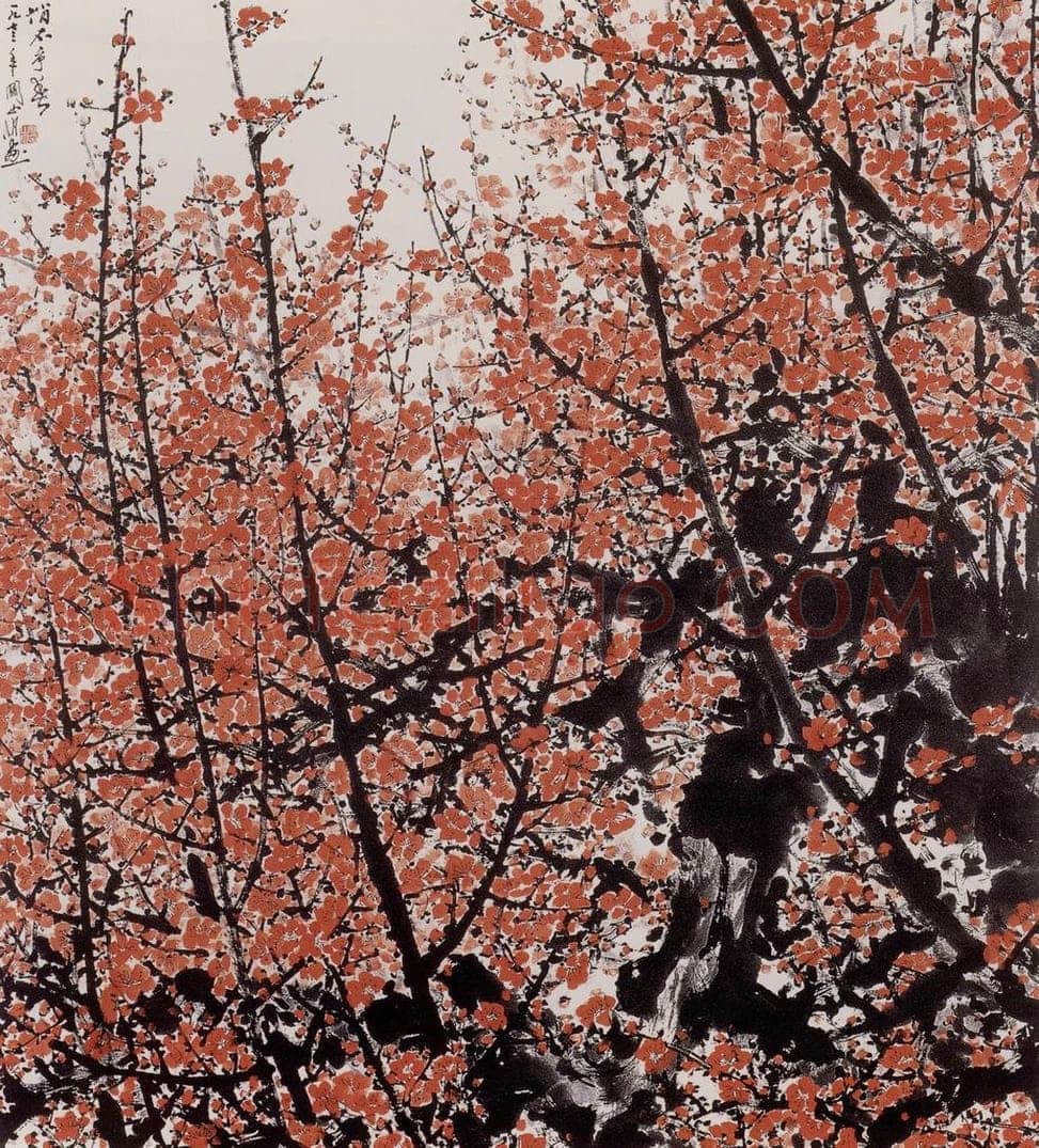 1973年 关山月 俏不争春 书画作品