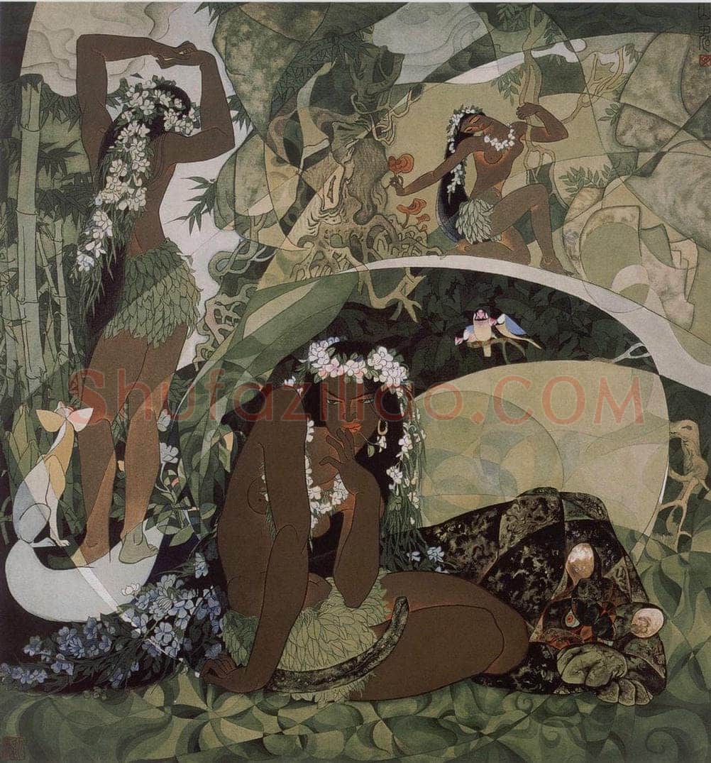 1980年 李少文 《山鬼》 书画作品