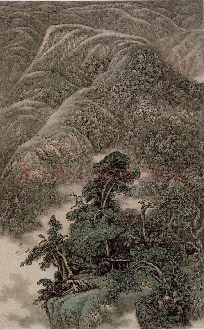 1986年 苗重安 《根深叶茂》 书画作品
