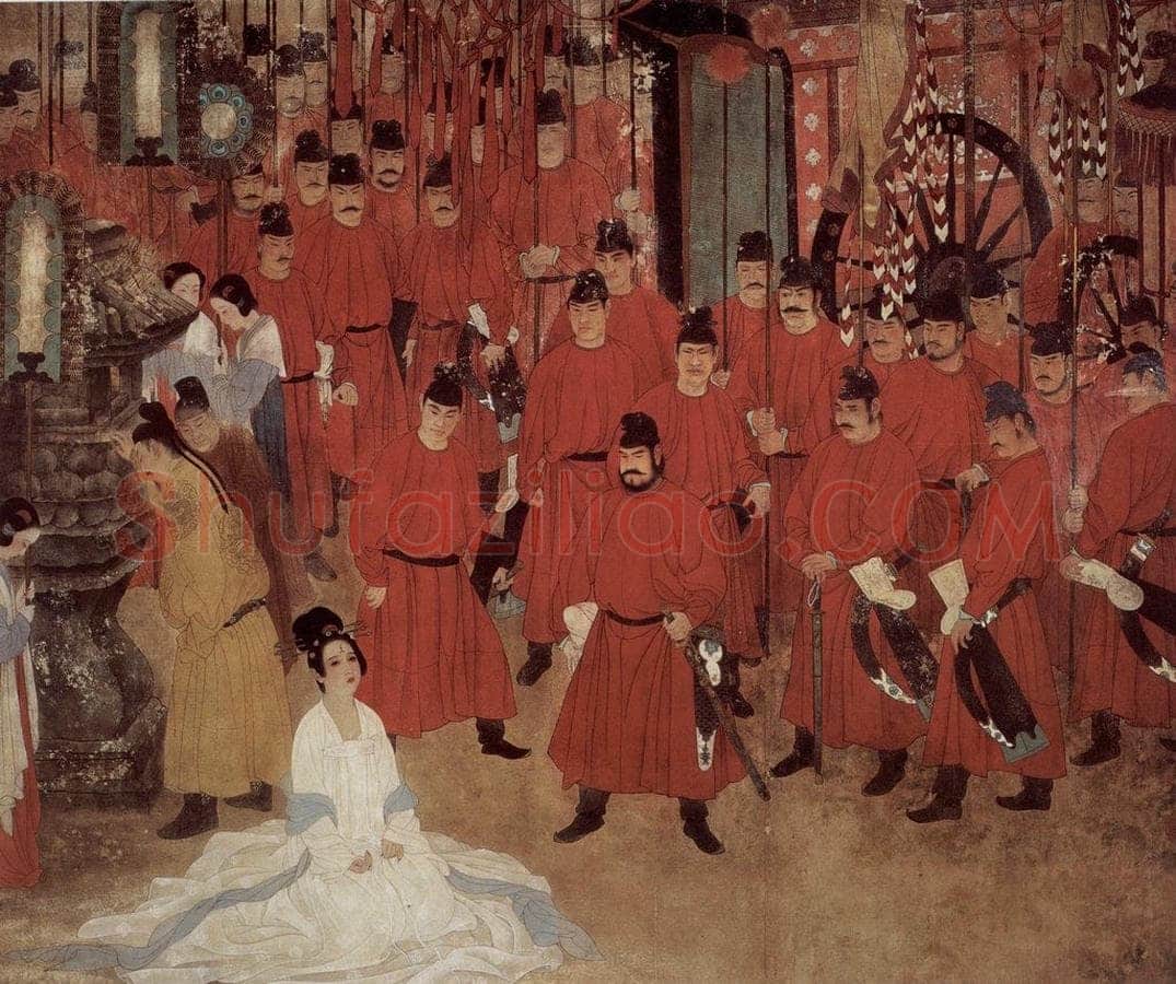 1989年 何家英、高云 《古装1-魂系马嵬》 书画作品