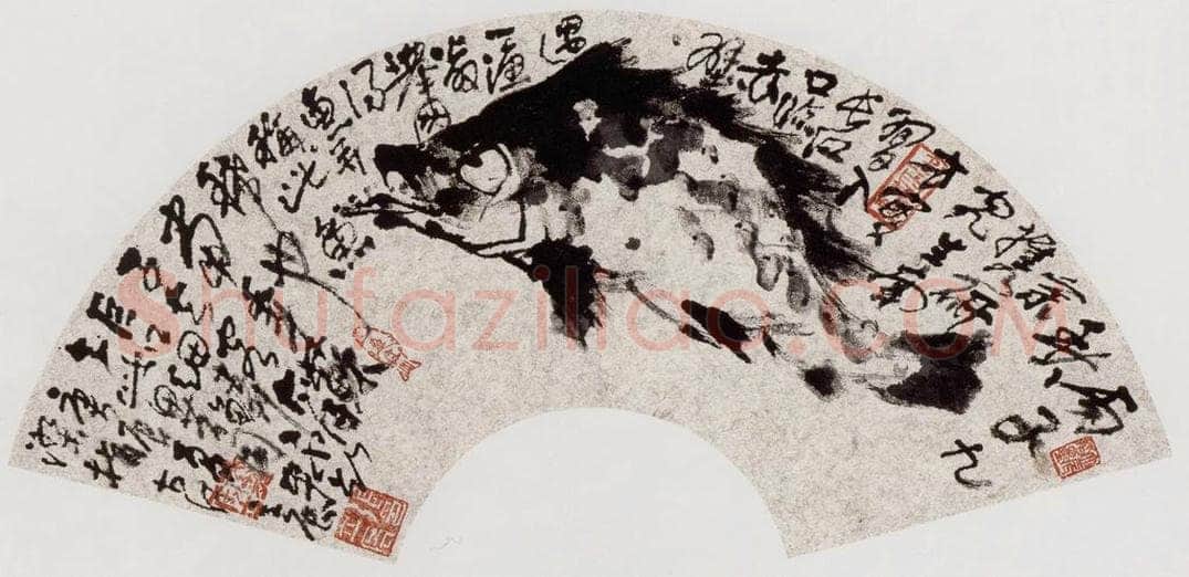 2000年 张立辰 《赤壁得鱼》 书画作品