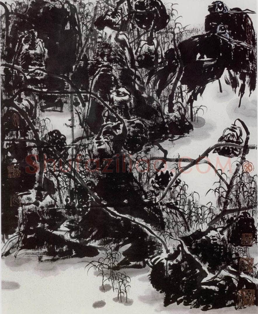 2007年 高卉民 《秋雪》 书画作品