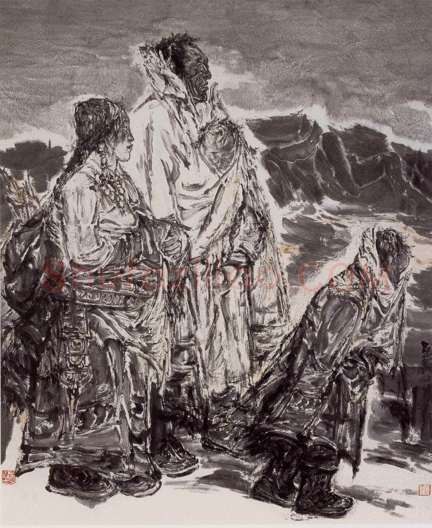 2007年 梁占岩 《暖风》 书画作品