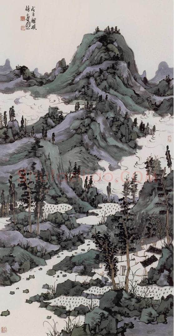 2008年 林容生 《云水自在》 书画作品