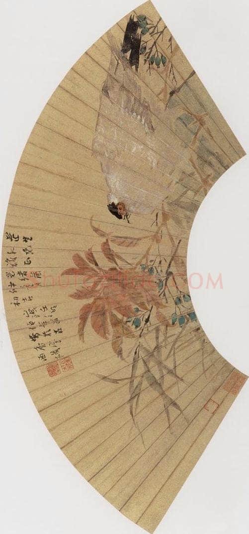 1885年 任伯年 《花鸟人物集锦册十二开》 书画作品