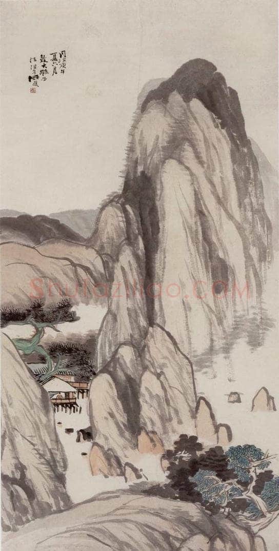 1870年 任伯年 《仿大涤子山水》 书画作品