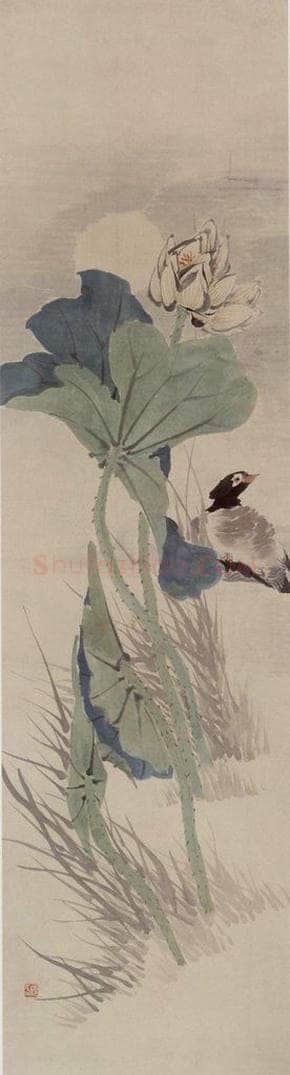 任伯年 《花鸟四条屏》 书画作品