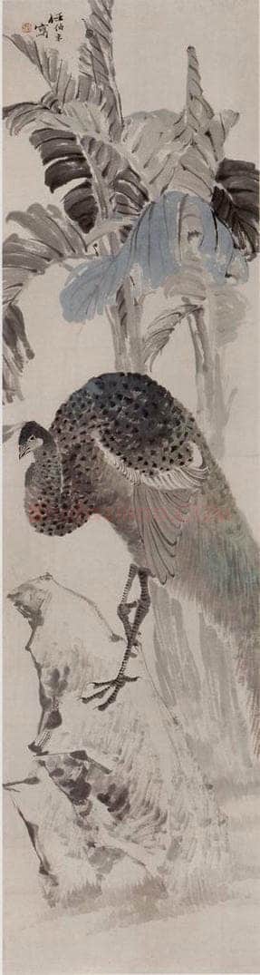 1873年 任伯年 《花鸟四条屏》 书画作品