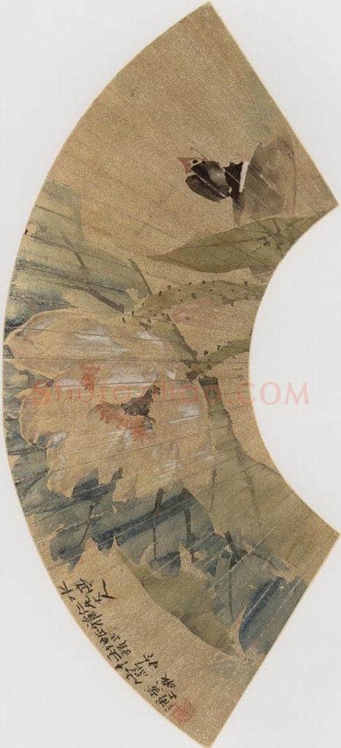 约19世纪70年代中期 任伯年 《仕女花鸟册十二开》 书画作品