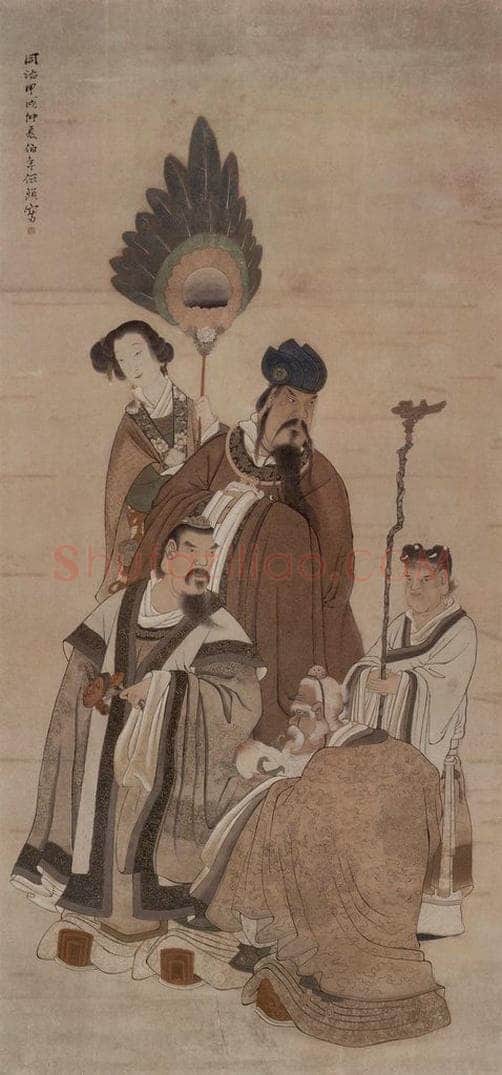 1841年 任伯年 《三星图》 书画作品