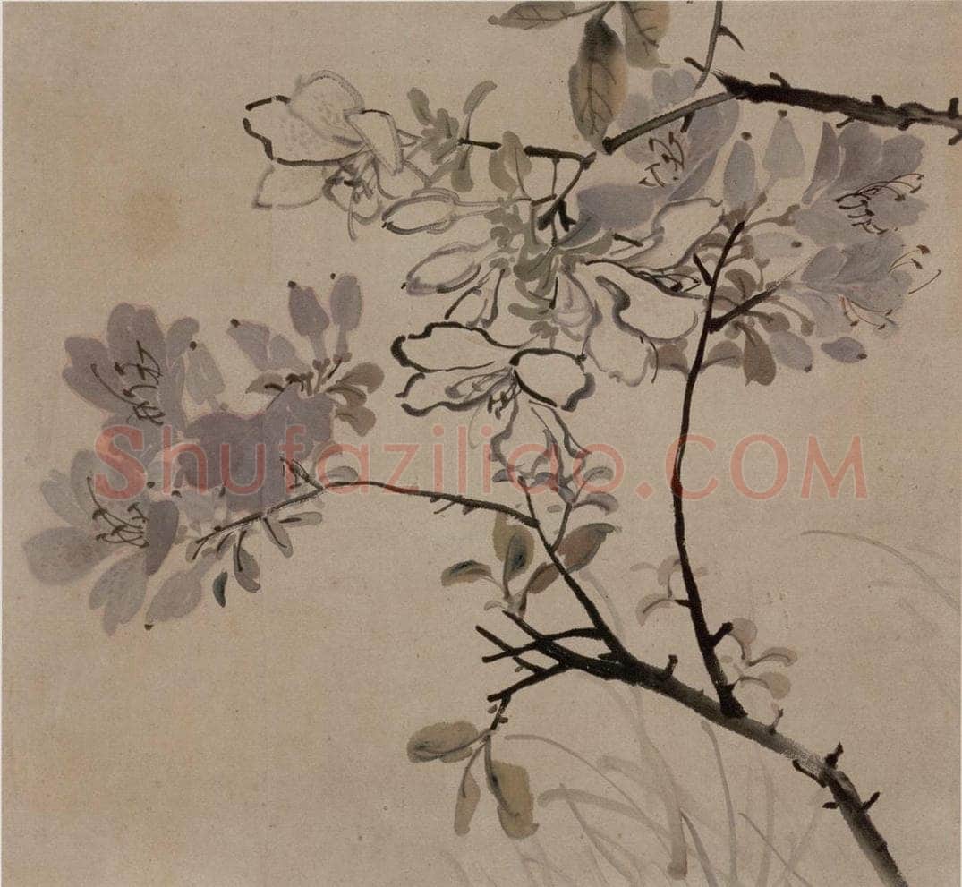 1866年 任伯年 《丙寅花卉册》 书画作品