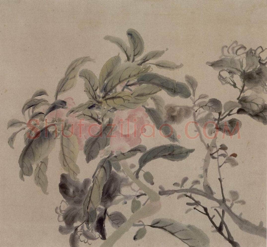 1866年 任伯年 《丙寅花卉册》 书画作品