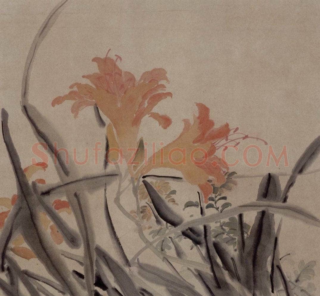 1866年 任伯年 《丙寅花卉册》 书画作品
