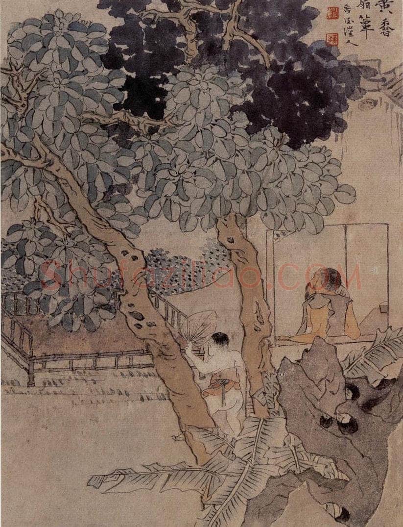 1866年 任伯年 《二十四孝图》 书画作品