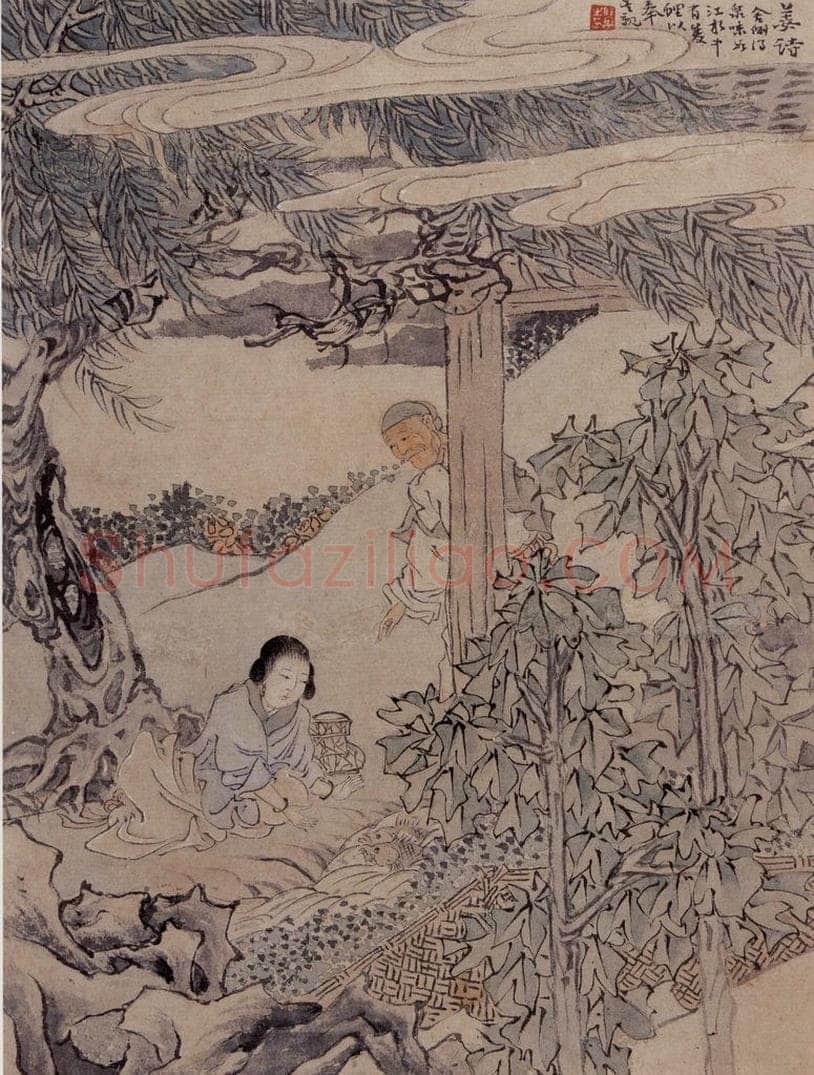 1866年 任伯年 《二十四孝图》 书画作品