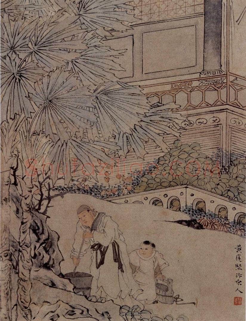 1866年 任伯年 《二十四孝图》 书画作品