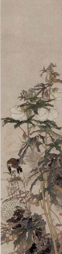  任伯年 《花鸟四条屏》 书画作品