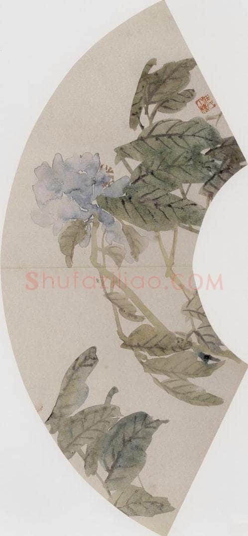 1867年 任伯年 《花卉图册 十二开》 书画作品