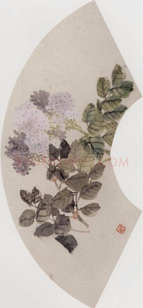 1867年 任伯年 《花卉图册 十二开》 书画作品