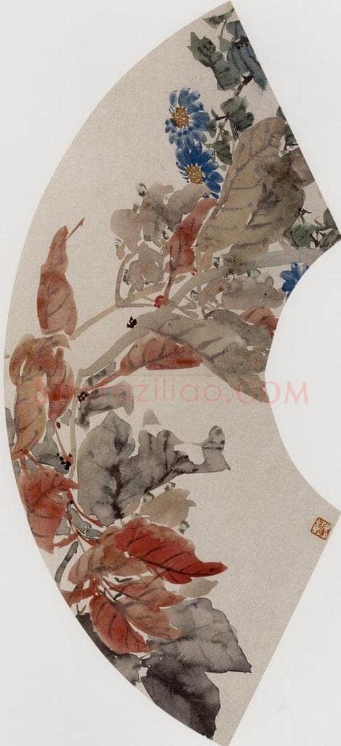 1867年 任伯年 《花卉图册 十二开》 书画作品