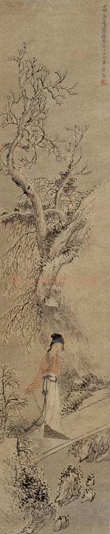  任伯年 《四季人物条屏》 书画作品
