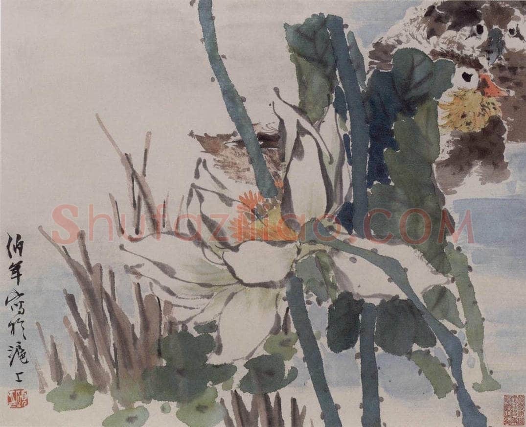 1877年 任伯年 《花鸟册八开》 书画作品