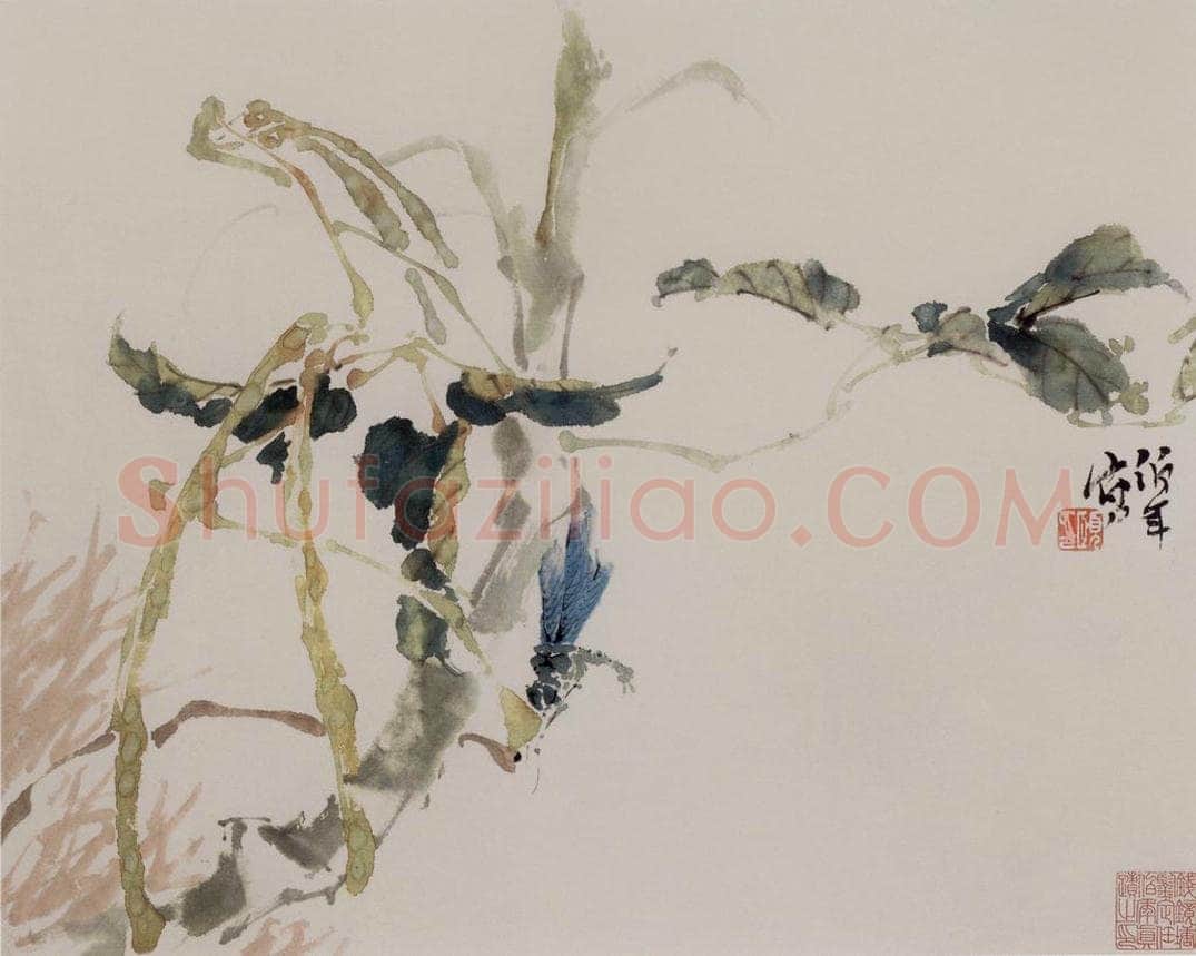 1877年 任伯年 《花鸟册八开》 书画作品