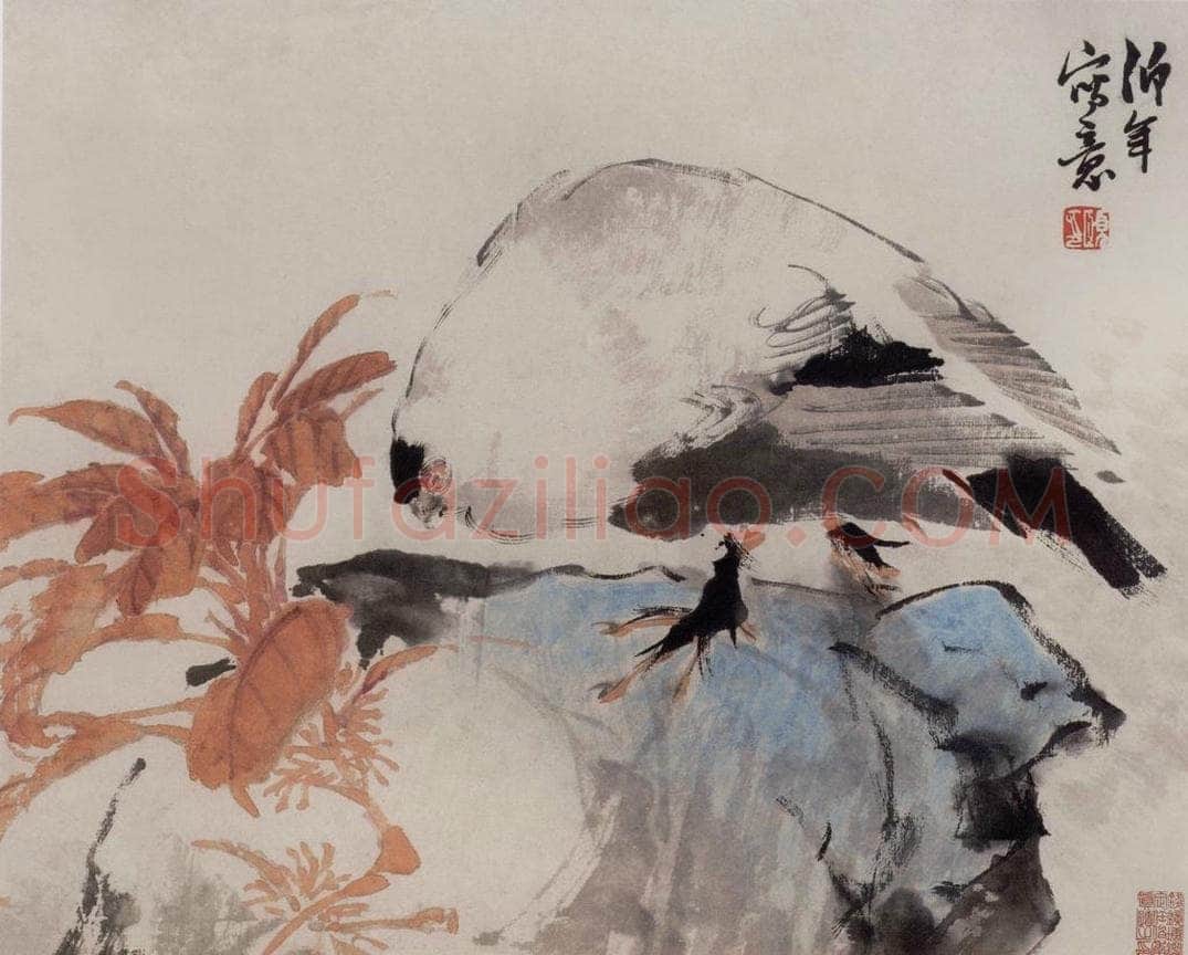 1877年 任伯年 《花鸟册八开》 书画作品