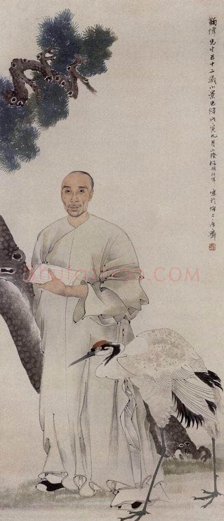 1878年 任伯年 《吴淦像》 书画作品
