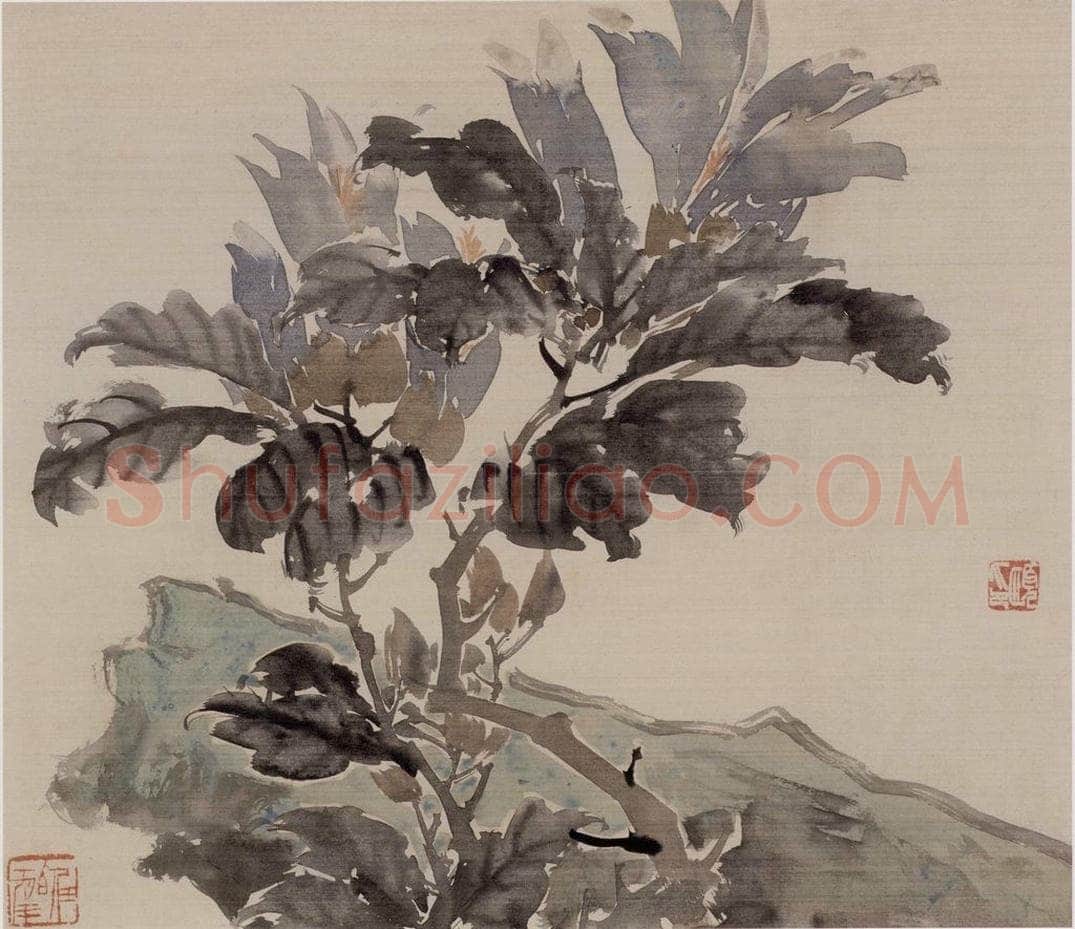 1875年 任伯年 《花鸟图册八开》 书画作品