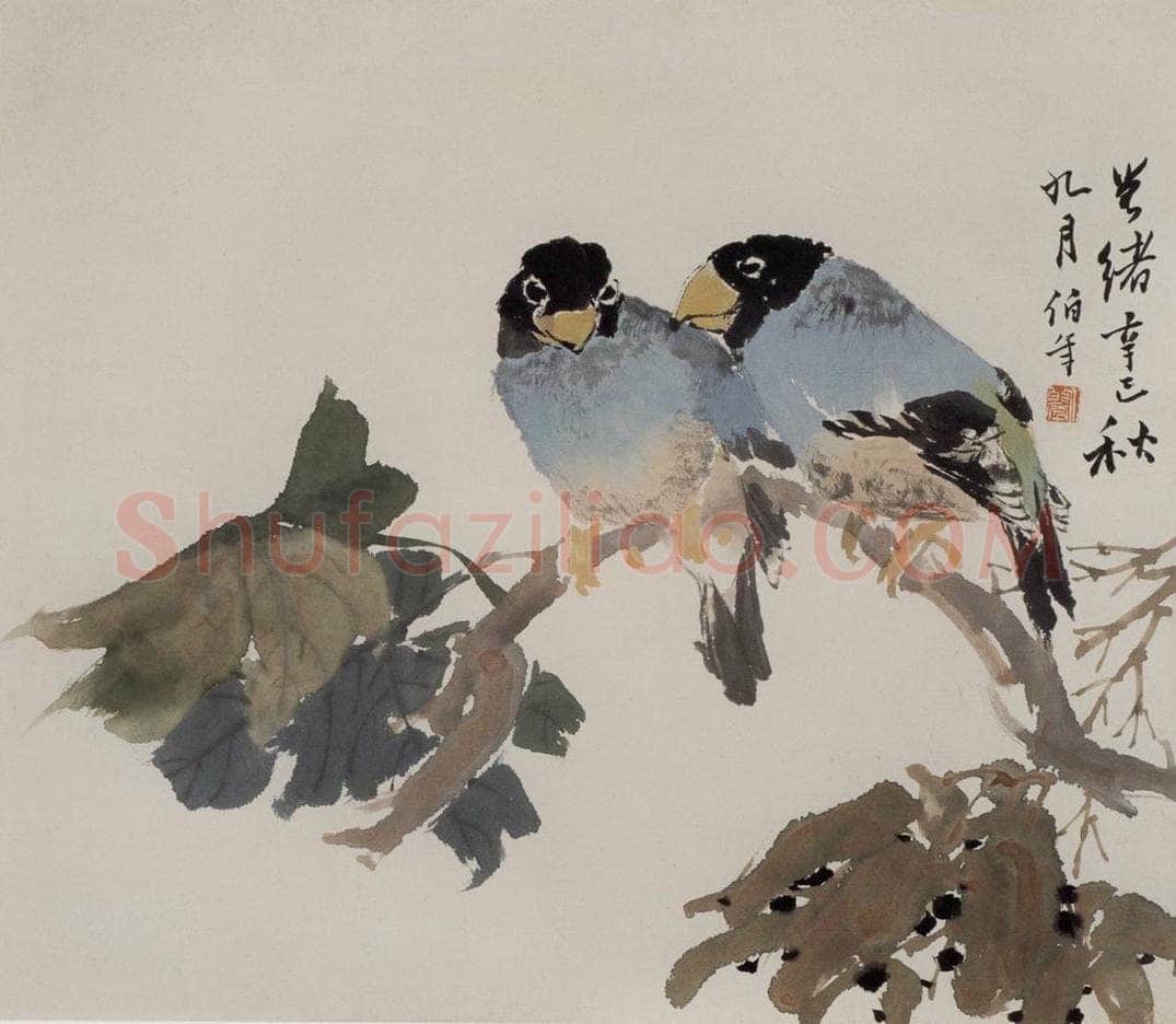 1881年 任伯年 《花鸟人物图册十二开》 书画作品